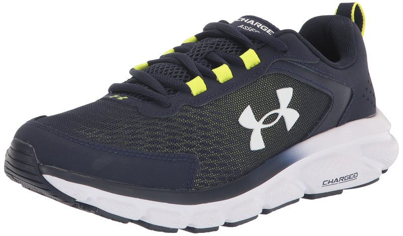 Under Armour Men's Charged Assert 9, (404) Midnight Navy/Yellow Ray/White, 12.5