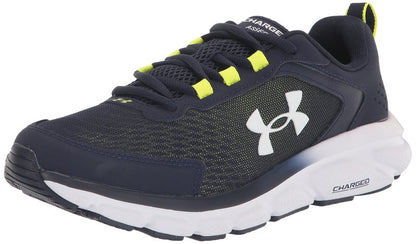 Under Armour Men's Charged Assert 9, (404) Midnight Navy/Yellow Ray/White, 9.5