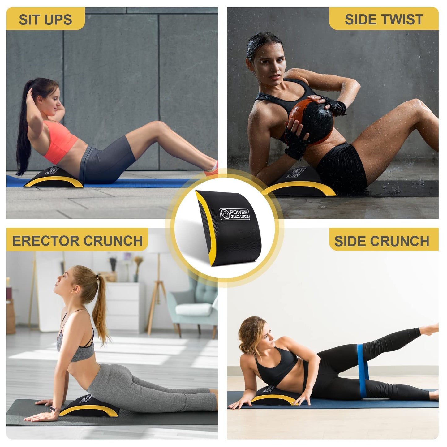 POWER GUIDANCE Ab Exercise Mat - Sit Up Pad - Abdominal & Core Trainer Mat for Full Range of Motion Ab Workouts…