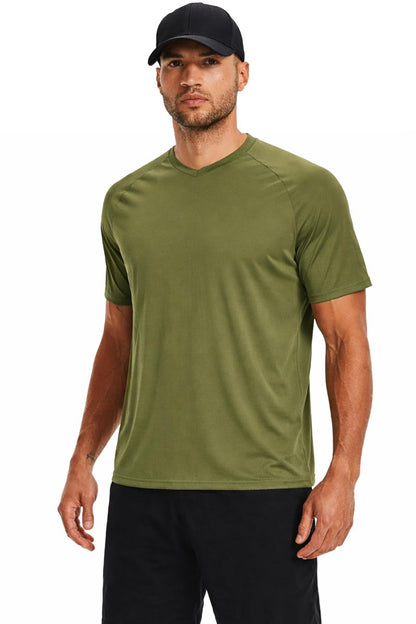 5 Pack Men’s Active Quick Dry Crew Neck T Shirts | Athletic Running Gym Workout Short Sleeve Tee Tops Bulk (Set 8, 4X-Large)