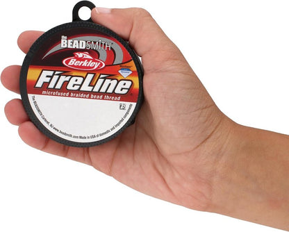 Beadsmith Fireline - Micro-Fused Braided Thread - 4lb Test, .005” Diameter, 50 Yards, Crystal Color | Strong Jewelry Making String