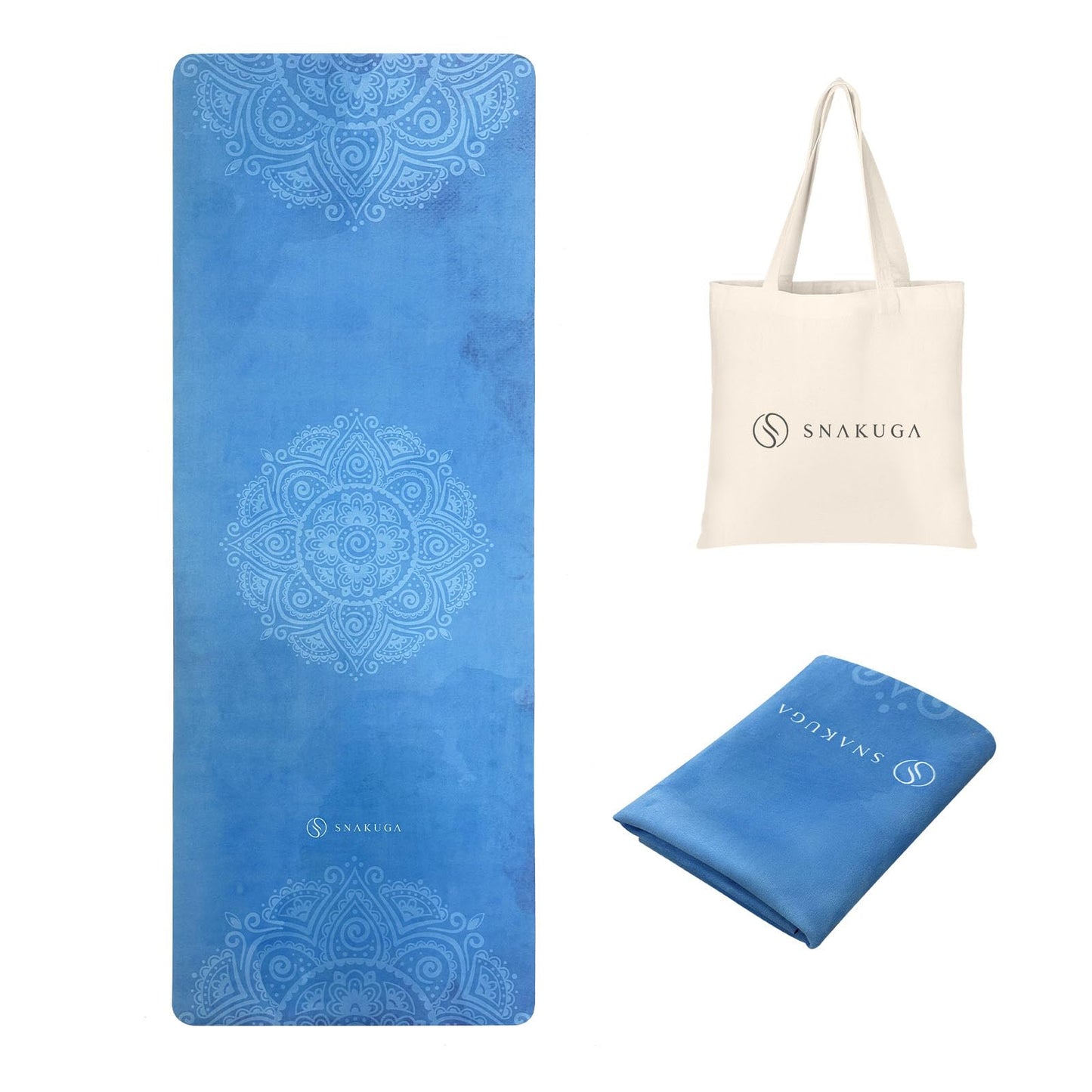 Travel Yoga Mat, Non Slip Exercise Suede Mat with Carry Bag, All-Purpose Fitness Mat with High Density Anti-Tear Surface for Women, Ideal for Pilates Workout (72'' x 24'' x 1.5mm Thick)