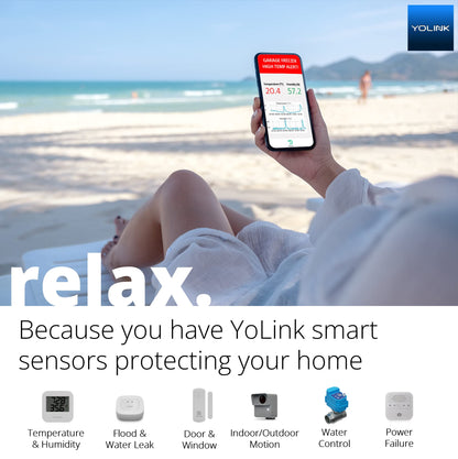 YoLink LoRa 1/4 Mile Wireless Range Smart Motion Detector, Indoor Motion Sensor, Motion Detector, Alexa, IFTTT, YoLink Hub Required