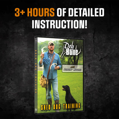DogBone Shed Dog Training Instructional DVD (3+ Hours) | Dog Training Kit | Hunting Dog Accessories | Dog Scent Training Kit | Deer Hunting Accessories | Dog Training Tools