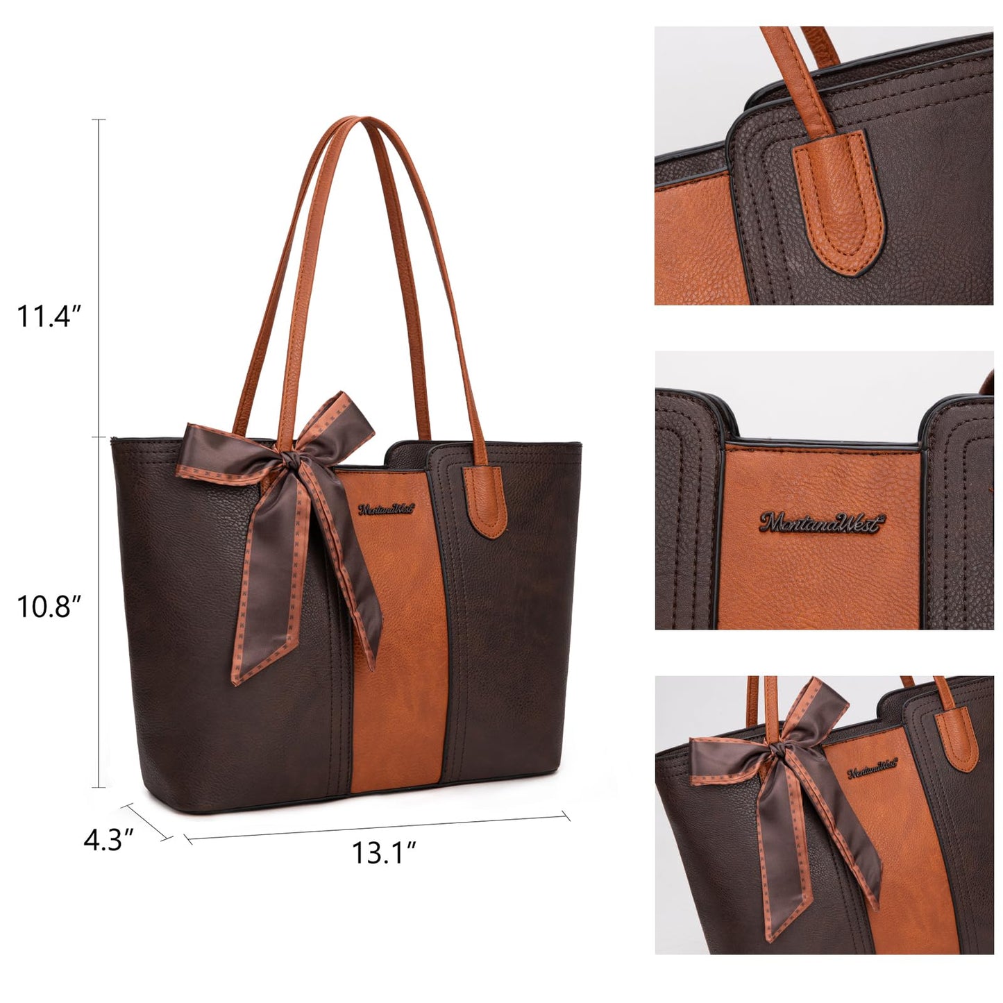 Montana West Tote Bags for Women Medium Top Handle Satchel Purses Large Shoulder Handbag Hobo Bags MWC-323ACF