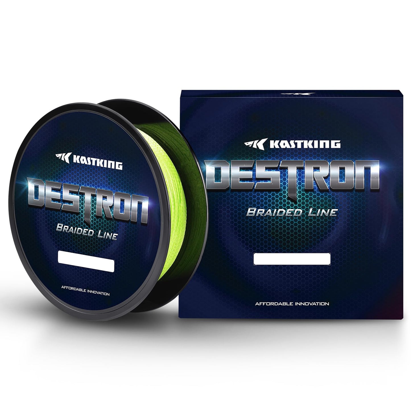 KastKing Destron Braided Fishing Line, Grass Green, 4 Stands, 10LB, 600Yds