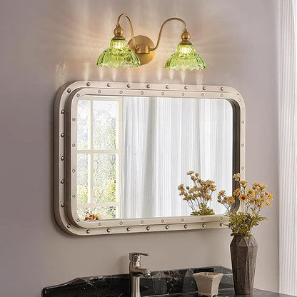 Vintage 2 Light Bathroom Vanity Light Bedroom Green Wall Sconces Vanity Lighting Fixtures Hallway Wall Light Fixtures Bathroom Lighting fixtures Over Mirror