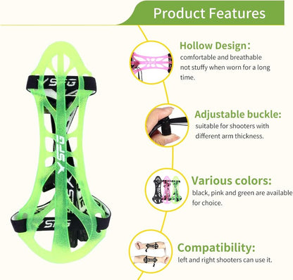 Archery Arm Guard Protector - Adjustable Forearm Armguard for Adults & Youth | Ideal for Competition Shooting & Hunting