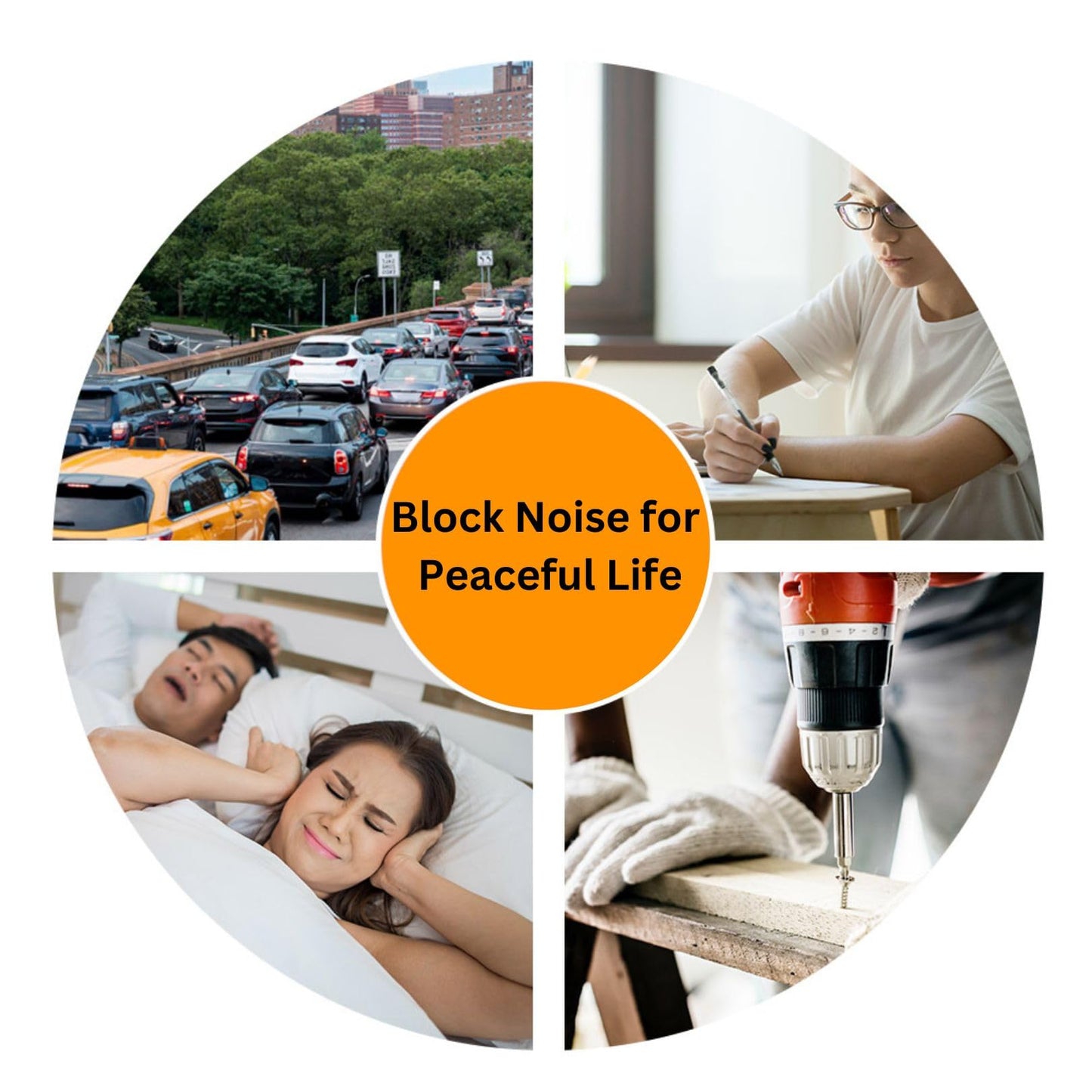 Quality Foam Ear Plugs 10 Pair - 32dB Soft Foam Earplugs for Sleeping Noise Cancelling Disposable - Individually Wrapped High Decibel Ear Plugs for Noise Reduction Construction Work Shooting Music