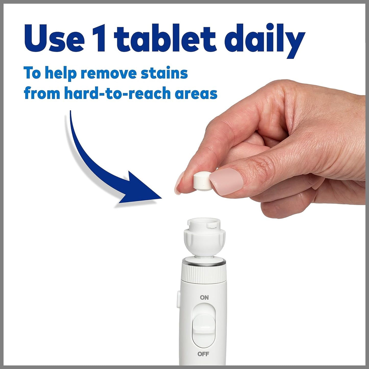 Waterpik Boost Water Flosser Tip with 30 Fresh Mint Whitening Tablets, Whiten Teeth and Remove Stains Gently