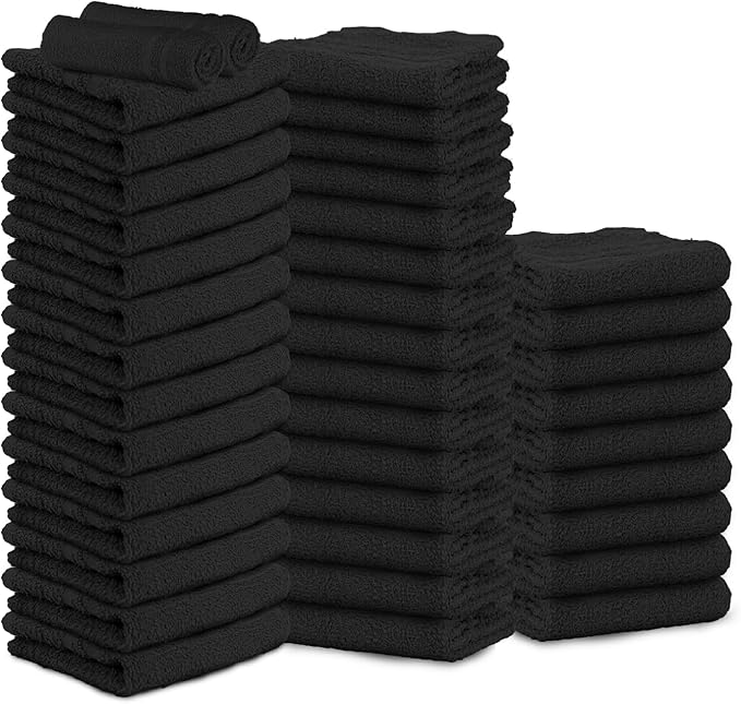 Hand Towels Pack of 40, 100% Cotton, 16 x 27 Inches, Highly Absorbable