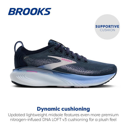 Brooks Women’s Adrenaline GTS 25 Supportive Running & Walking Shoe - Spellbound/Blazing Bell/Pink - 12 Medium