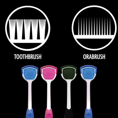 Orabrush Tongue Scraper, Multi, 4 Count