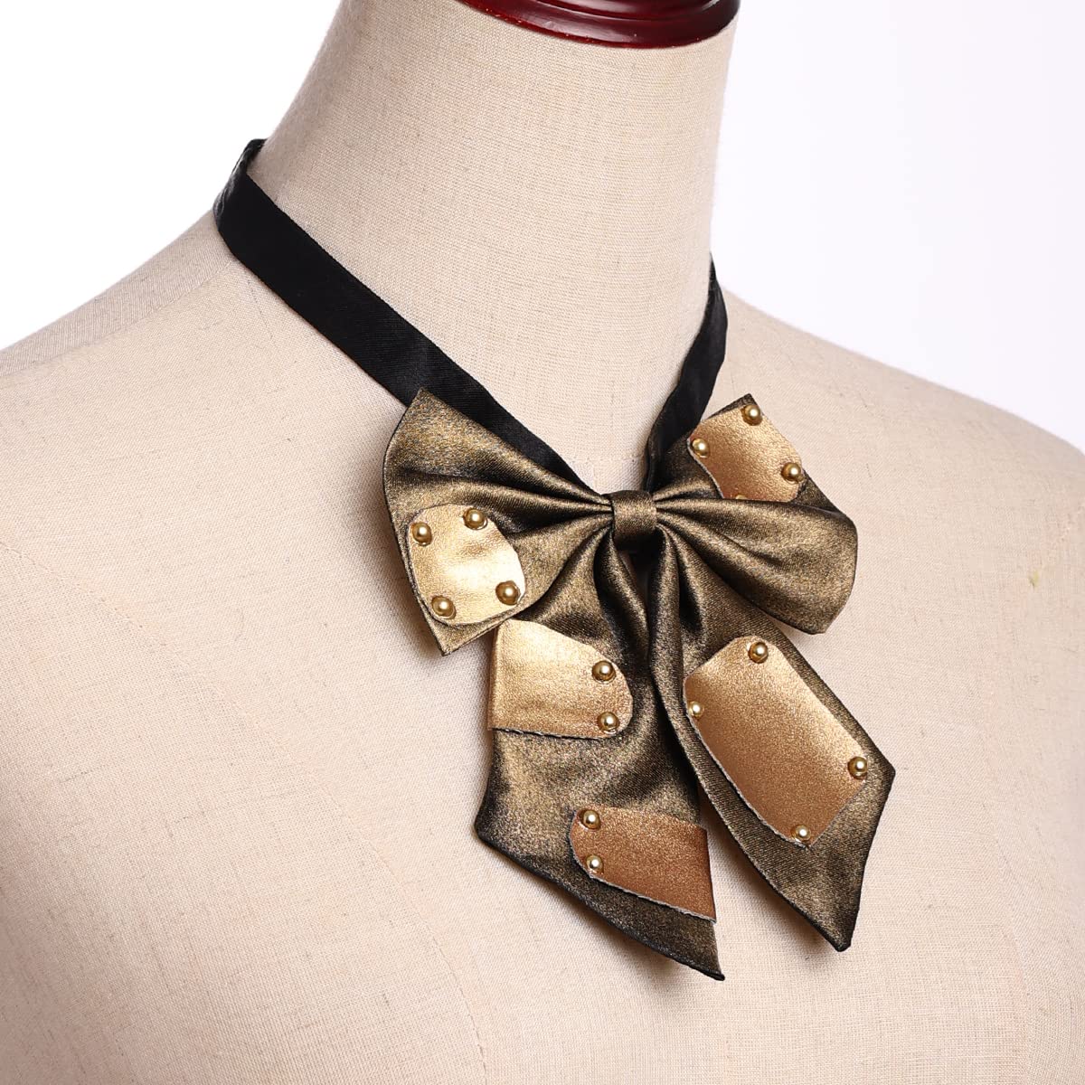 FAD-4U Steampunk Vintage Bow Tie Handmade for Men Gothic Costume Accessory