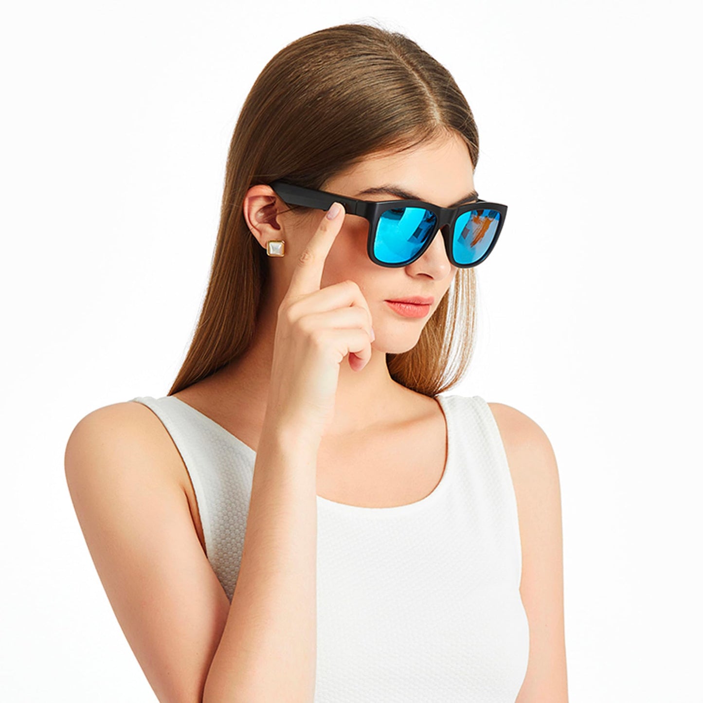 GS01 Smart Bluetooth Sunglasses, Audio Sunglasses With Speaker, UV400 Polarized lens, Open Ear Music, Touch Control