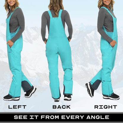 Arctix Women's Essential Insulated Bib Overalls, Bluebird, Small Short