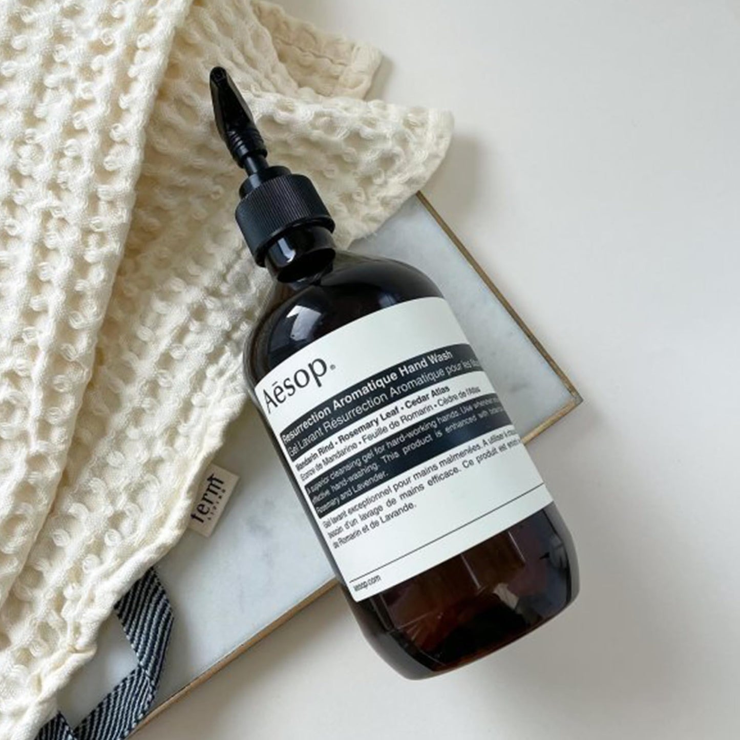 Aesop Resurrection Aromatique Hand Wash | Gentle Cleanser with Orange, Rosemary and Lavender Oils | 500mL / 16.9 oz (Pack of 3)