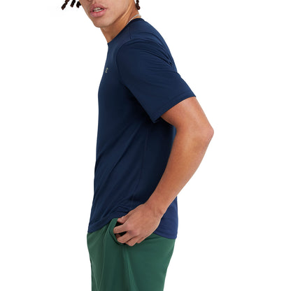 Champion Men's Athletic Short Sleeve T-Shirt, Standard Fit, Moisture Wicking, Anti Odor, Available in Regular Tall, Navy, XX-Large Big