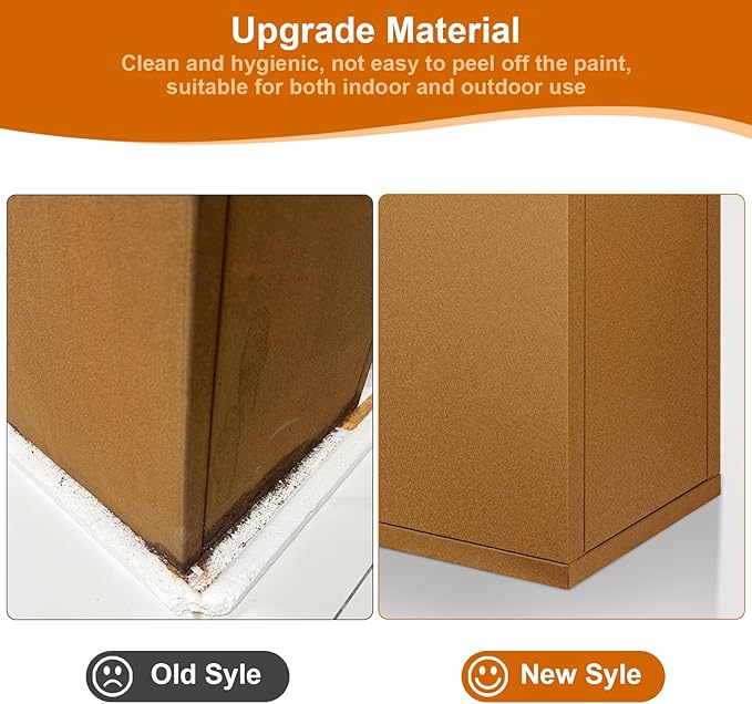 Corten Steel Planter Box 36"x12"x28", Metal Planter Spliced Flower Pot with Partitions, Outdoor & Indoor Large Rectangular Planter Box for Porch, Patio, Garden, Commercial Décor