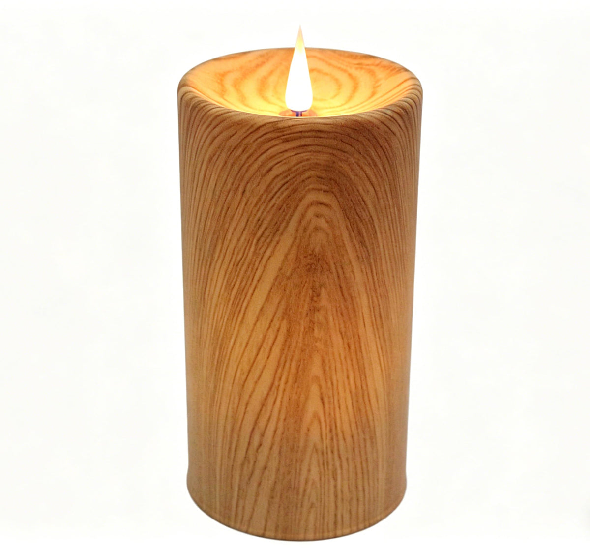 CFDECOR Flameless Candle with Timer,Battery Operated Flickering Led Candles with Remote,Realistic 3D Moving Flame Pillar Candles,Scalloped Edge,Real Wax Candles for Holiday,Home Decor (Brown)