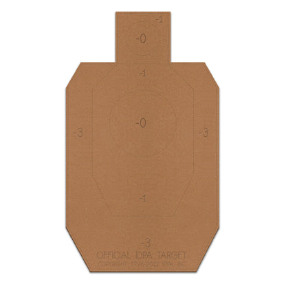 Official IDPA Cardboard Shooting Targets, Competition Torso Target, IDPA Silhouette Shooting Target, Paper Targets, Shooting Range Targets, Rifles, Handguns, & Shotguns (20 Target Pack)