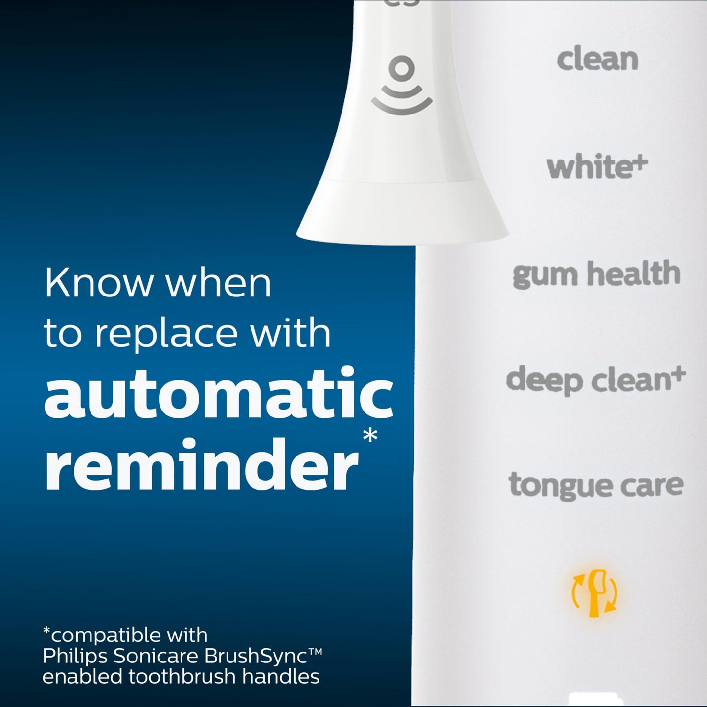 Philips Sonicare Genuine C3 Premium Plaque Control Toothbrush Heads, One Year Supply, 2 Brush Heads, Black, HX9044/95