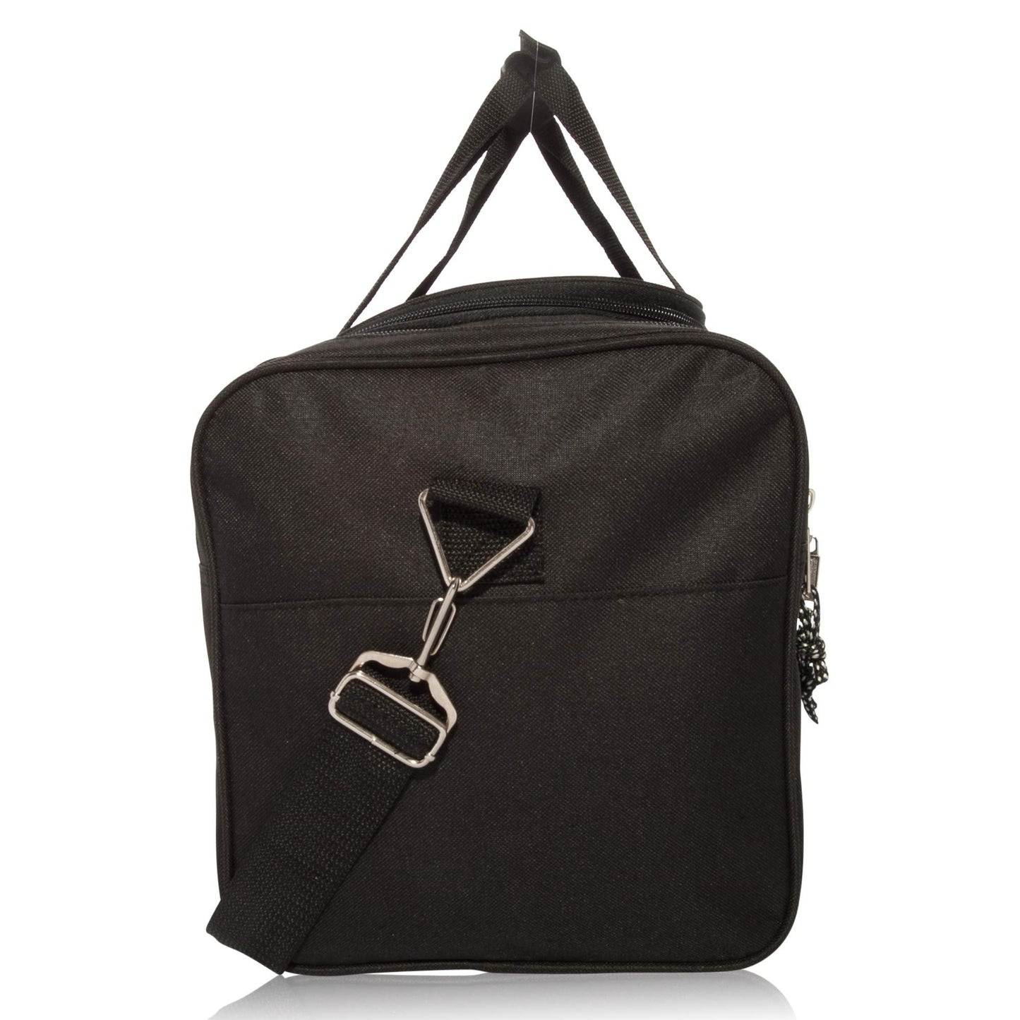 DALIX 21" Blank Sports Duffle Bag Gym Bag Travel Duffel Adjustable Strap in Black