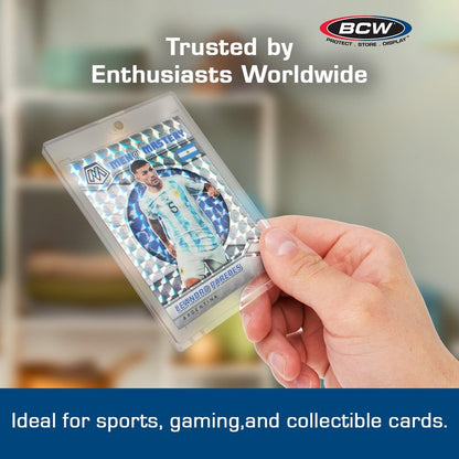 BCW Magnetic Card Holder - 35 PT Thickness - 20 Pack | Protective Display Card Case with Secure Gold Magnet Closure | UV Protection, Quick Access Design for Sports, Gaming, and Collectible Cards