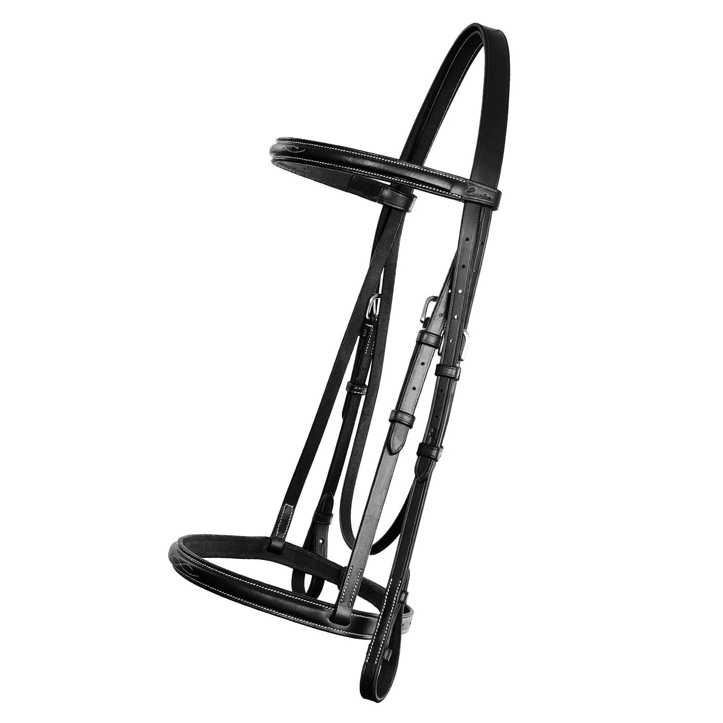 Exion Hunter Bridle with Laced Reins – Fancy Stitched English Snaffle Bridle | Premium Leather Hunter Jumper Bridle with Stainless Steel Hardware | Perfect for Schooling, Training & Show Ring