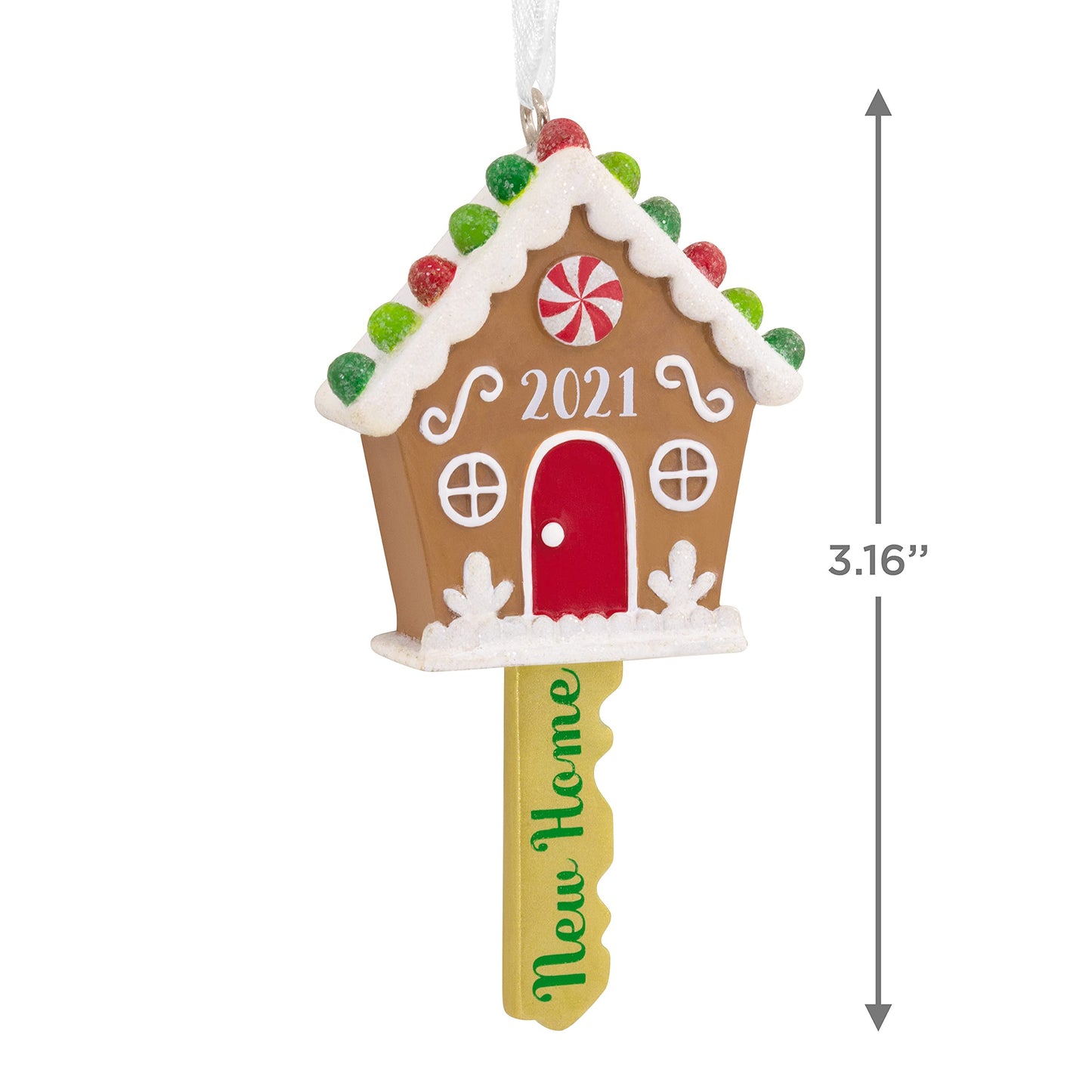 Hallmark New Home Ornament 2021, Gingerbread House Christmas Ornament