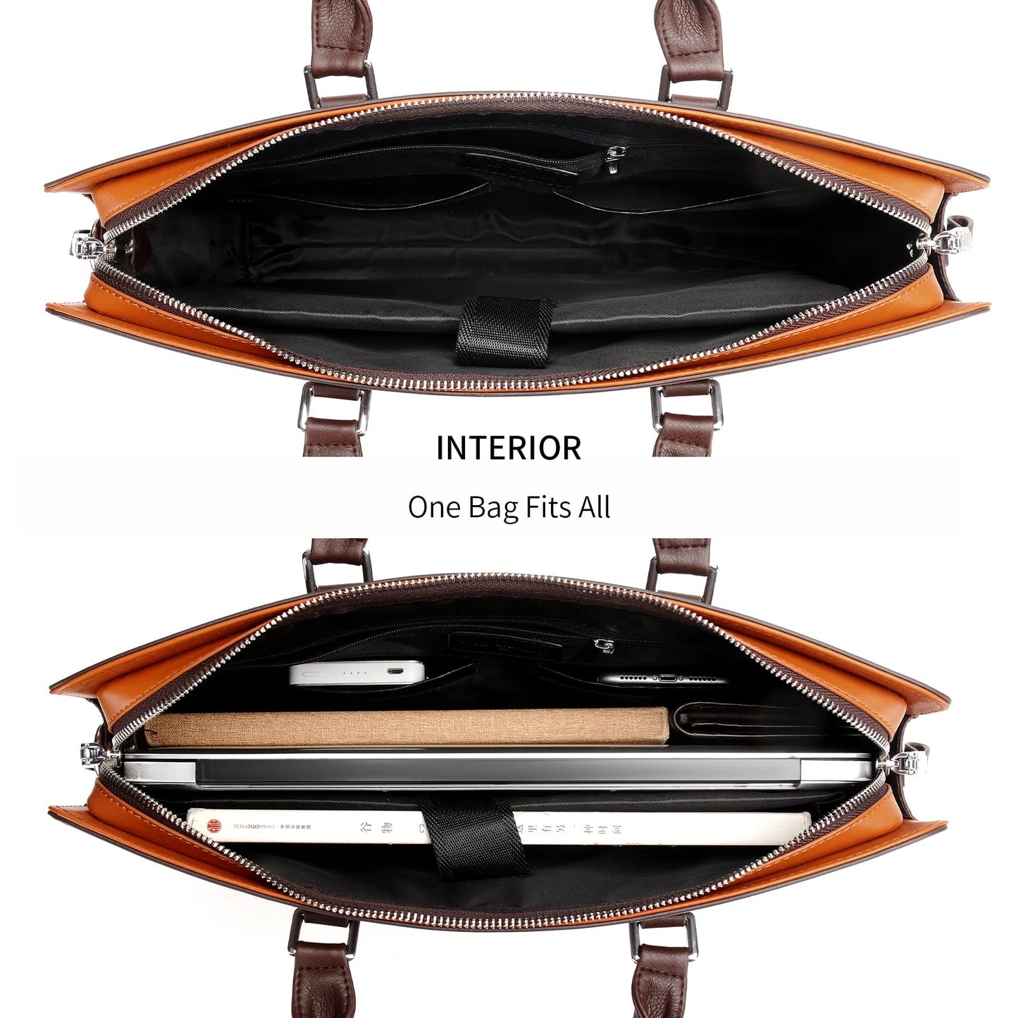 FSD.WG]Business Bag Leather Briefcase Shoulder Laptop Business Bag for Men