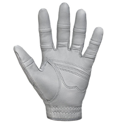 Bionic Men's StableGrip with NaturalFit 2.0 Golf Glove with Dual Expansion Thumb for Best Fit - Premium Cabretta Leather… (Gray, Large, Right)