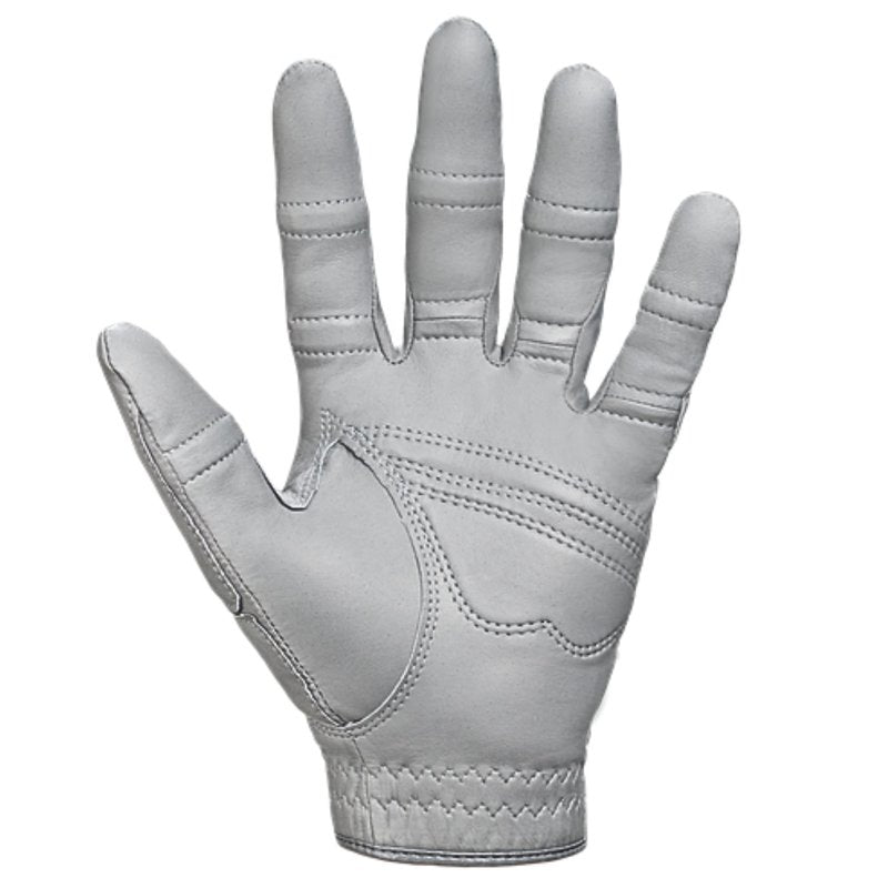 Bionic Men's StableGrip with NaturalFit 2.0 Golf Glove with Dual Expansion Thumb for Best Fit - Premium Cabretta Leather… (Gray, Medium, Left)