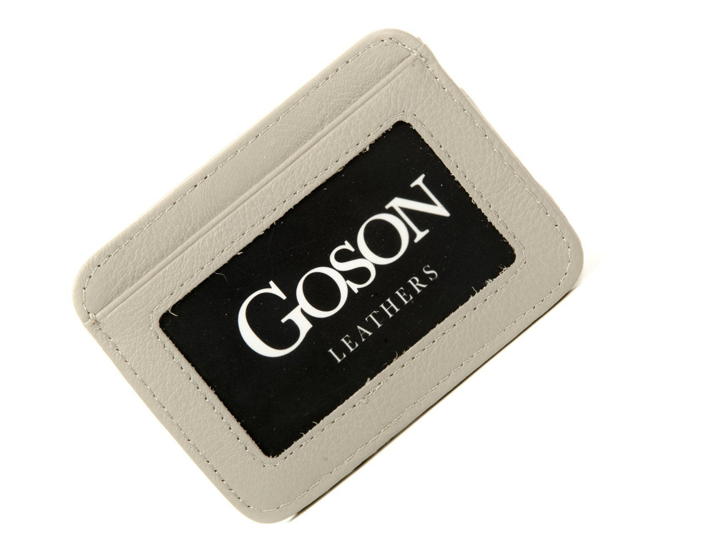 Goson Leather Money Clip Wallet for Men, Front Pocket Wallet, Credit Card Holder, Slim Minimalist Wallet