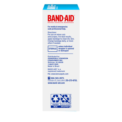 BAND-AID Brand Sheer Spot Square Adhesive Bandages, Lightweight Protection & Sterile Discreet Wound Care for Minor Cuts & Scrapes, Small Spot Bandages, First Aid Kit Essential, All One Size, 50 Count