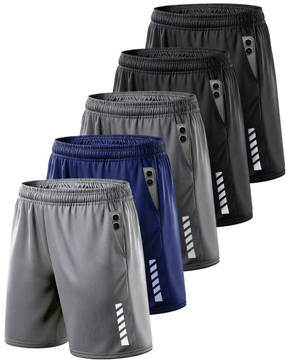 TEEPRIE Men’s Running Shorts, Athletic Gym Basketball Short with Pockets, Quick Dry Workout Short for Men Casual Sports