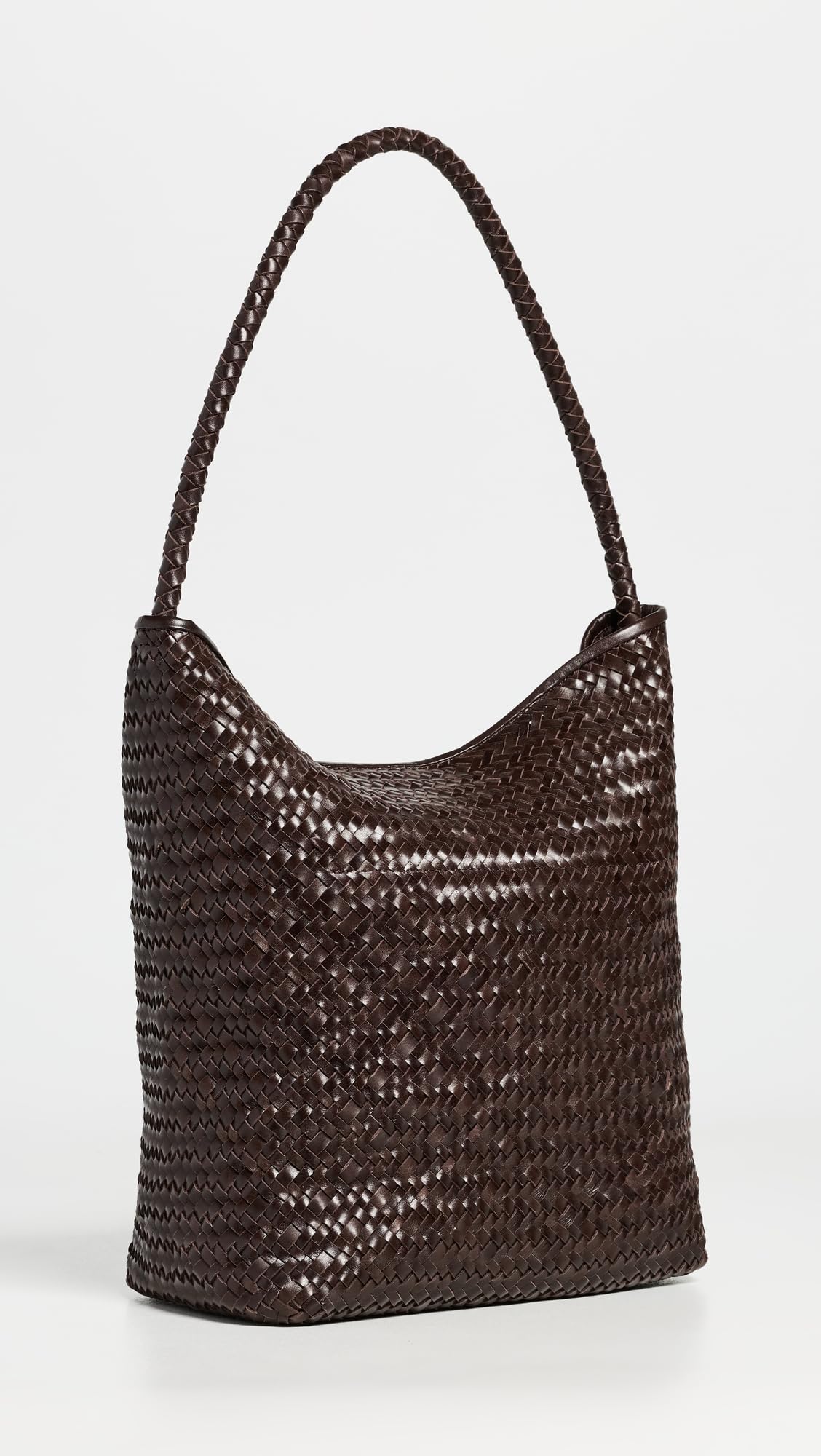 Madewell Women's The Signature Woven Collection Bucket Bag, Coffee Bean, One Size