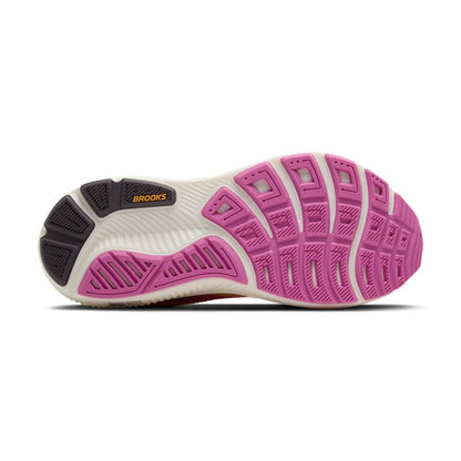 Brooks Women’s Ghost 17 Neutral Running Shoe - Apricot/Grey/Pink - 11.5 Medium