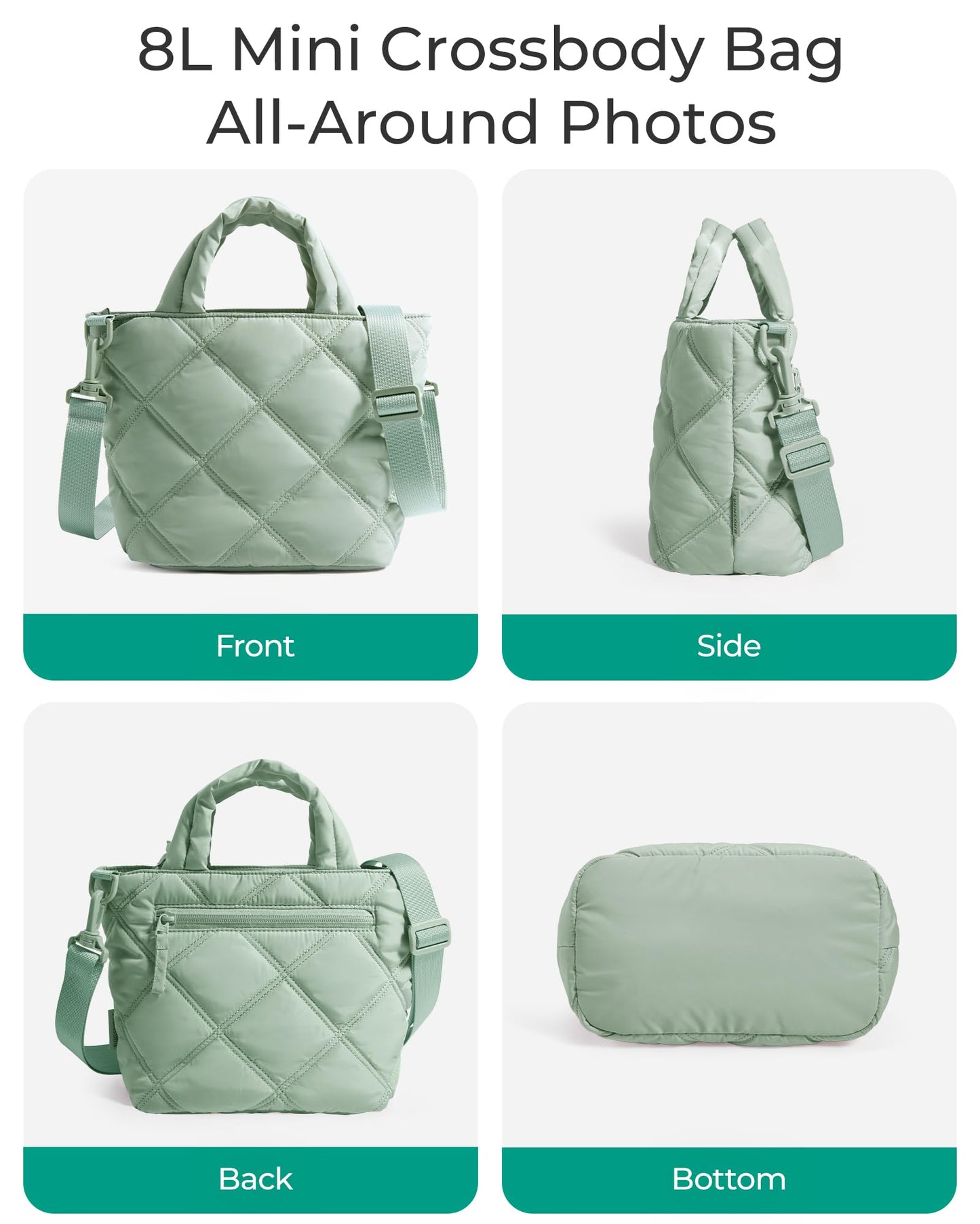 BAGSMART Crossbody Bags for Women, Small Crossbody Bag Cross Body Purse Mini Tote Travel Purse Shoulder Handbags Wallet