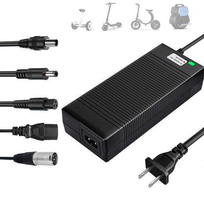 EVAPLUS 5 in 1 Plugs 54.6V Fast Charger, Universal for 48V 13S Lithium Batteries, Pinkind 48V Li-ion Battery Charger Replacement for Razor, Jetson, Voyage, Gotrax, Ninebot,Segway, Hiboy