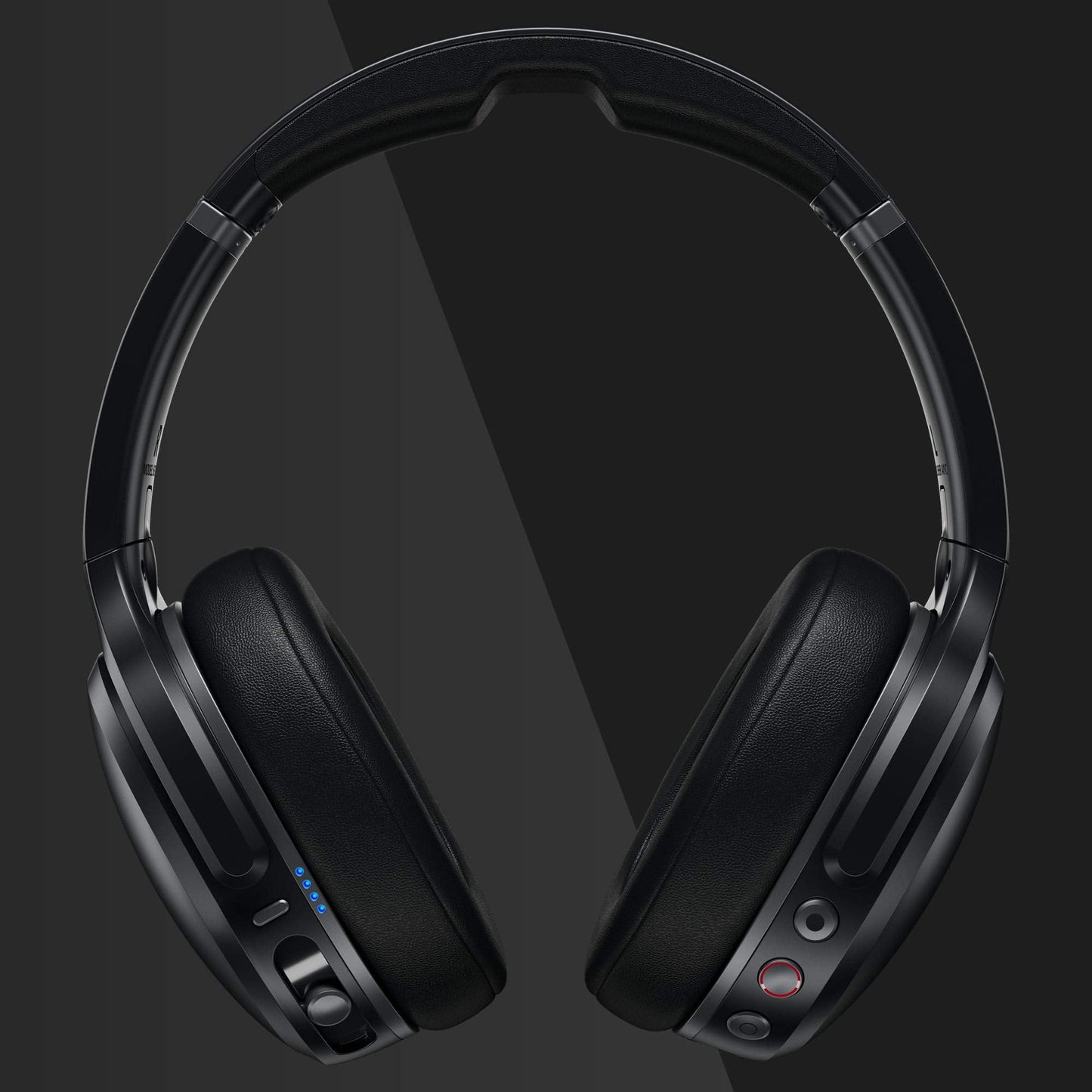 Skullcandy Crusher ANC Over-Ear Noise Canceling Wireless Headphones with Sensory Bass, 24 Hr Battery, Microphone, Works with Bluetooth Devices - Black