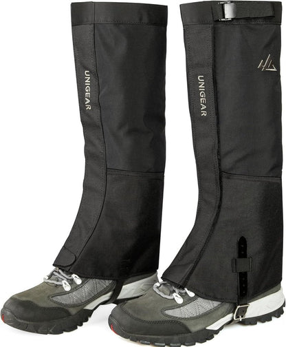 Unigear Snow Leg Gaiters, Waterproof Boot Gaiters for Hiking Walking Climbing Hunting Skiing 1000D Fabric (X-Large)