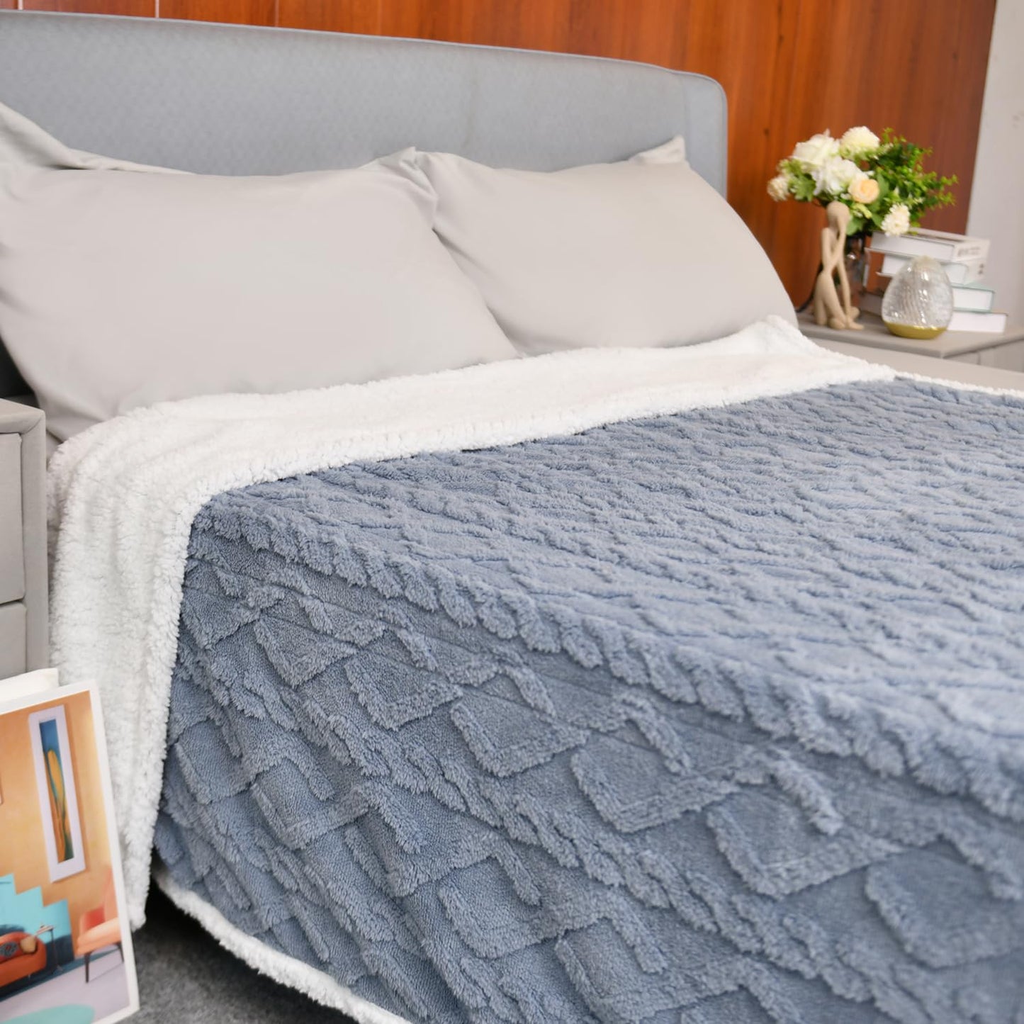 MERRYLIFE Heated Blanket Cozy Soft Electric Blanket with 4 Heating Levels&8 Hours Auto Off Overheat Protection Machine Washable UL&FCC Certification Use for Home Couch (Cheetah,50" 60")