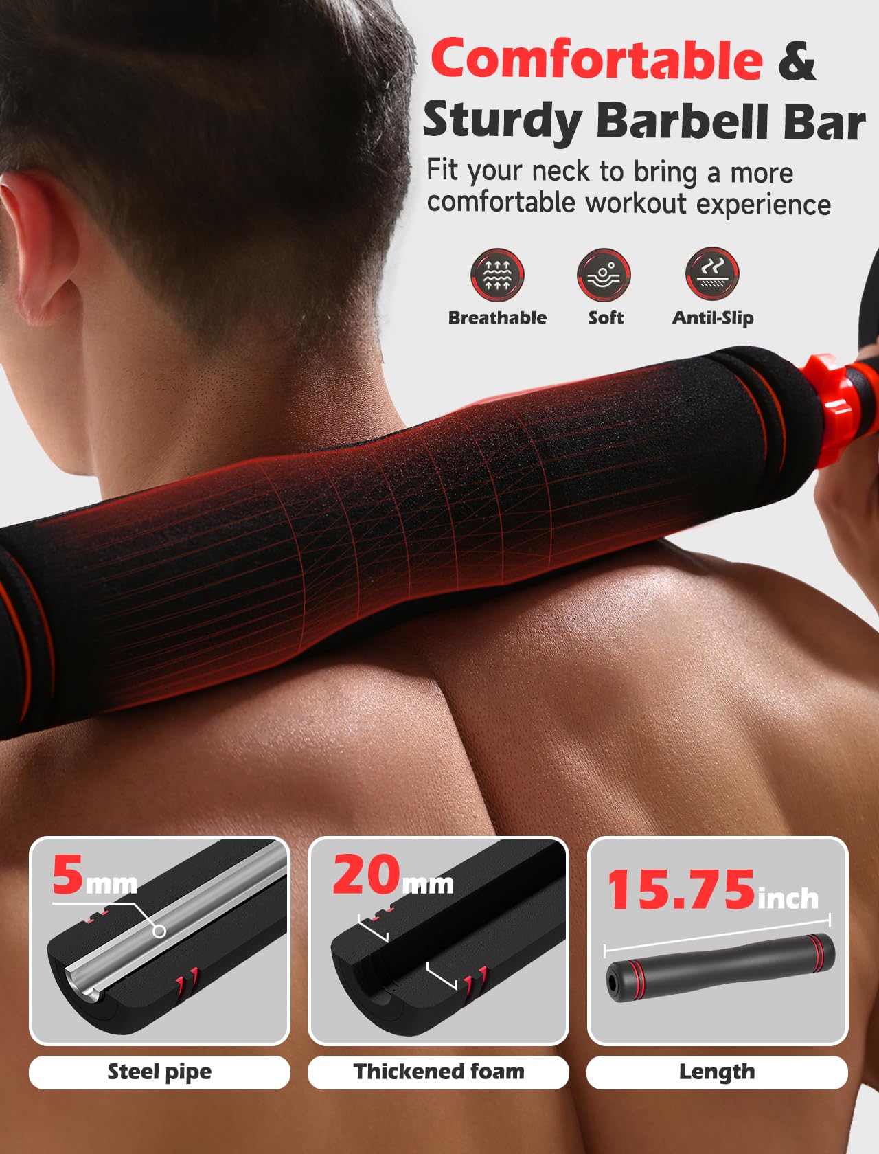 Adjustable Dumbbells, 20/30/40/55/60/70/80/90lbs Free Weights Dumbbells Convertible 2 or 3 in 1 Set Used as Barbell, Kettlebells, A Pair of Lightweight for Home Gym