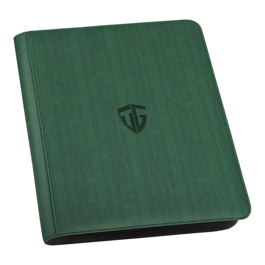 Toploader Binder,Holds 216 Toploaders,9 Pocket Top Loader Binder with Sleeves for 3"x4" Rigid Toploaders Hard Cases,Top loader Binders for TCG, MTG Card Binder, Trading Cards Binder (Dark Green)