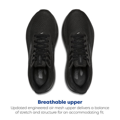Brooks Men’s Ghost 17 Neutral Running Shoe - Black/Black/Ebony - 15 X-Wide