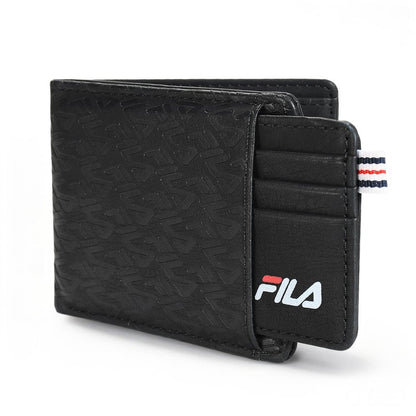 Fila Removable Passcase Wallet, Bifold PU Leather Wallet for Men