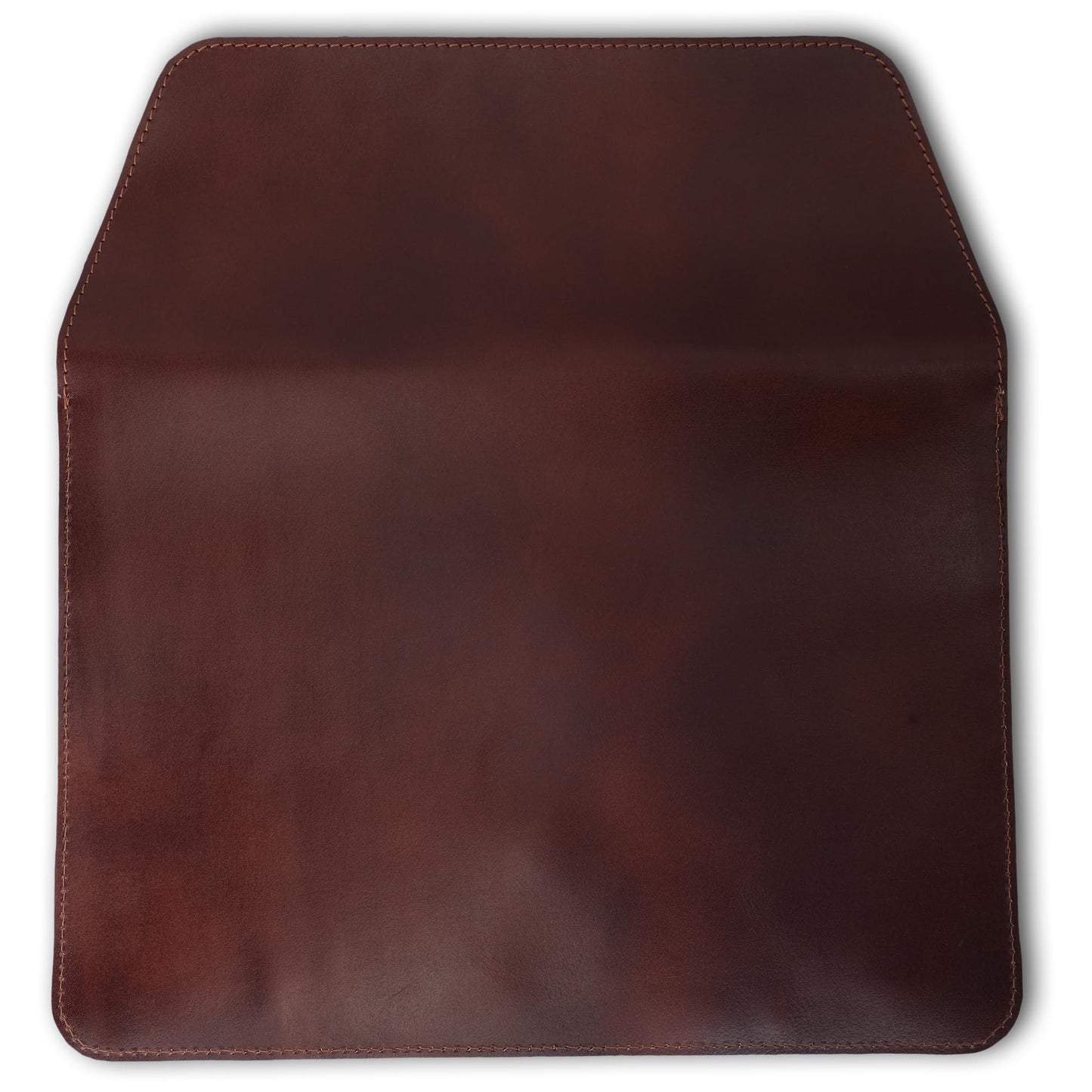 PavinCrafter Genuine Leather Laptop Sleeve 13–14 Inch, Slim Laptop Case Compatible with Mac Pro 13 (M3, M2, M1 Chip) Mac Air 14 Surface 13.5 XPS 13/14 Yoga/IdeaPad, Brown Envelope Bag (Wine)