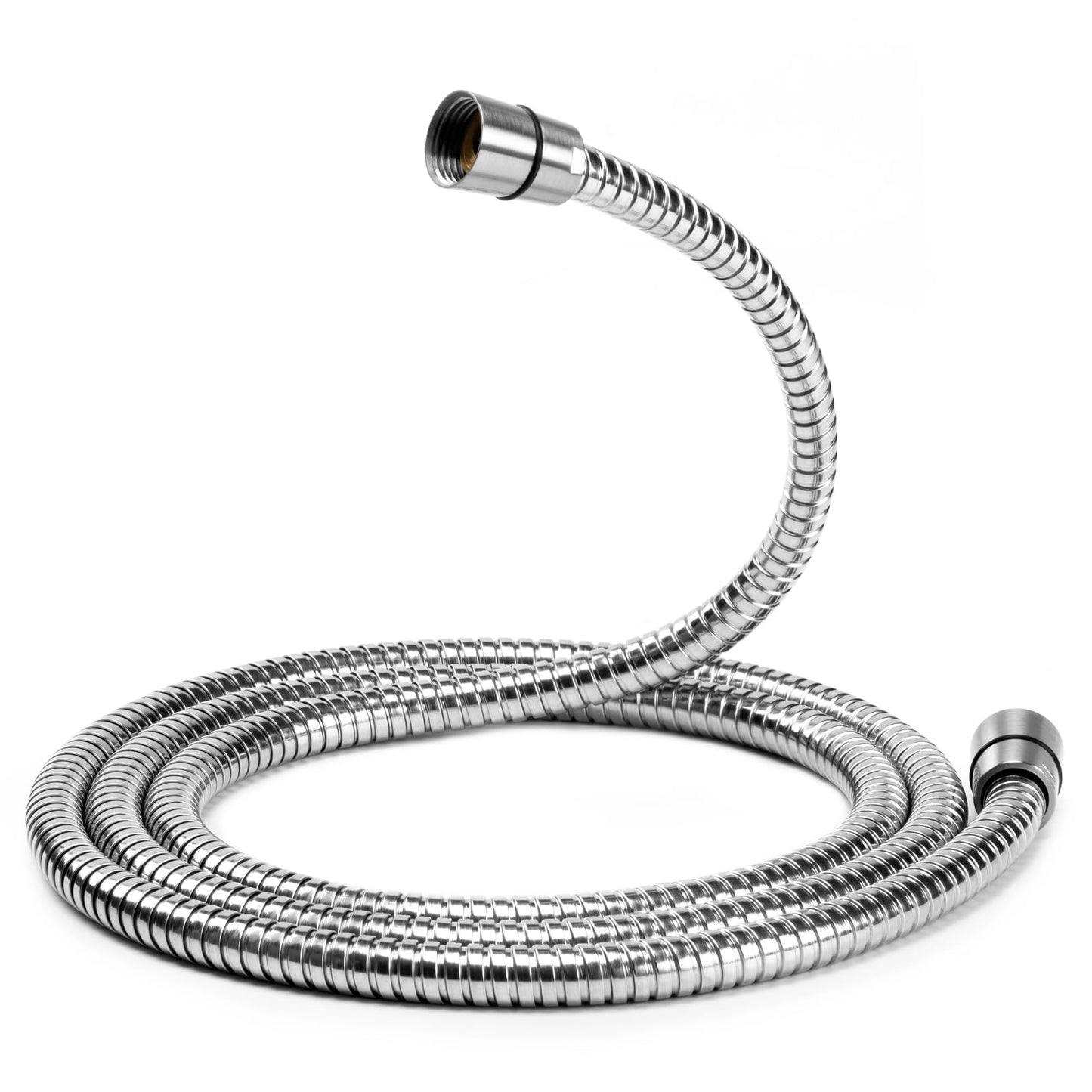 Eisinly Shower Hose, 79 Inches Extra Long Stainless Steel Handheld Shower Head Hose with Brass Insert and Nut, Flexible, Brushed Nickel