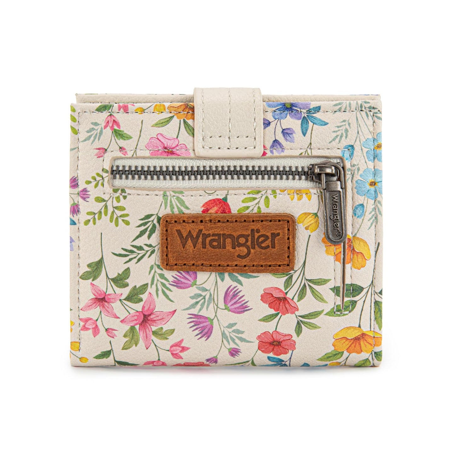 Montana West X Wrangler Womens Small Wallet Bifold Slim Card Wallet RFID Minimalist Cash Organizers with Zipper Coin Pocket